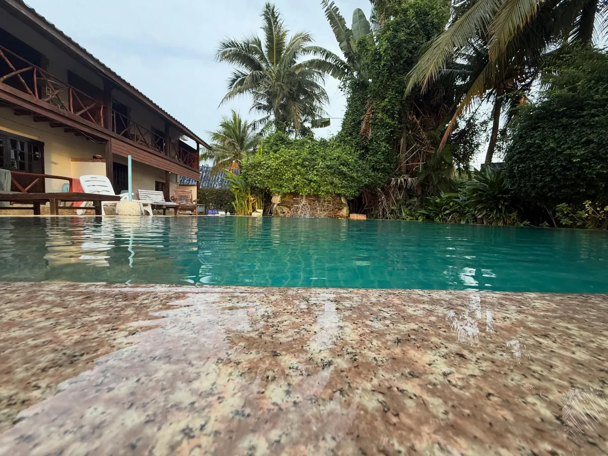 Swimming pool beside the accommodation