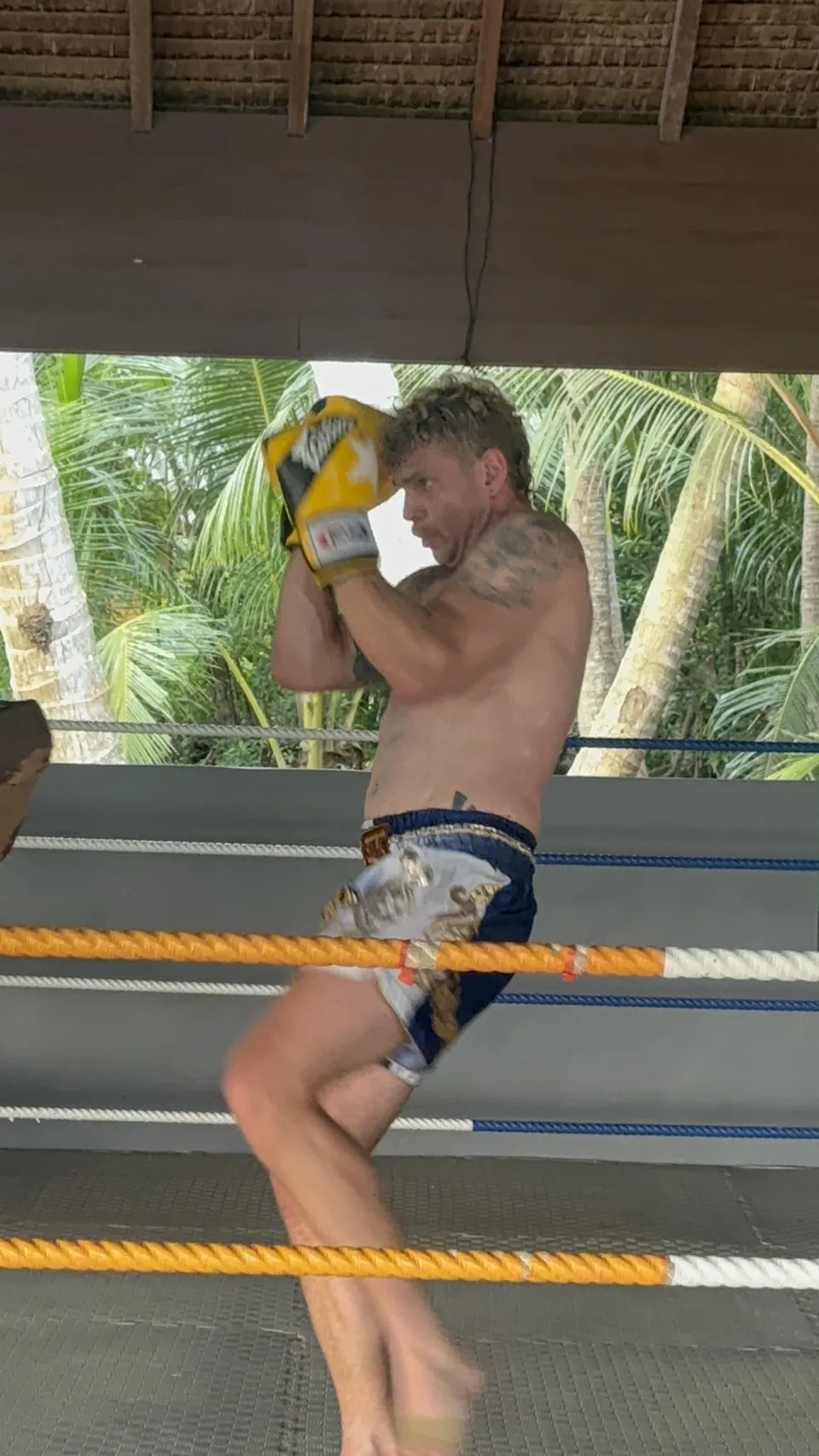 Student training in the ring